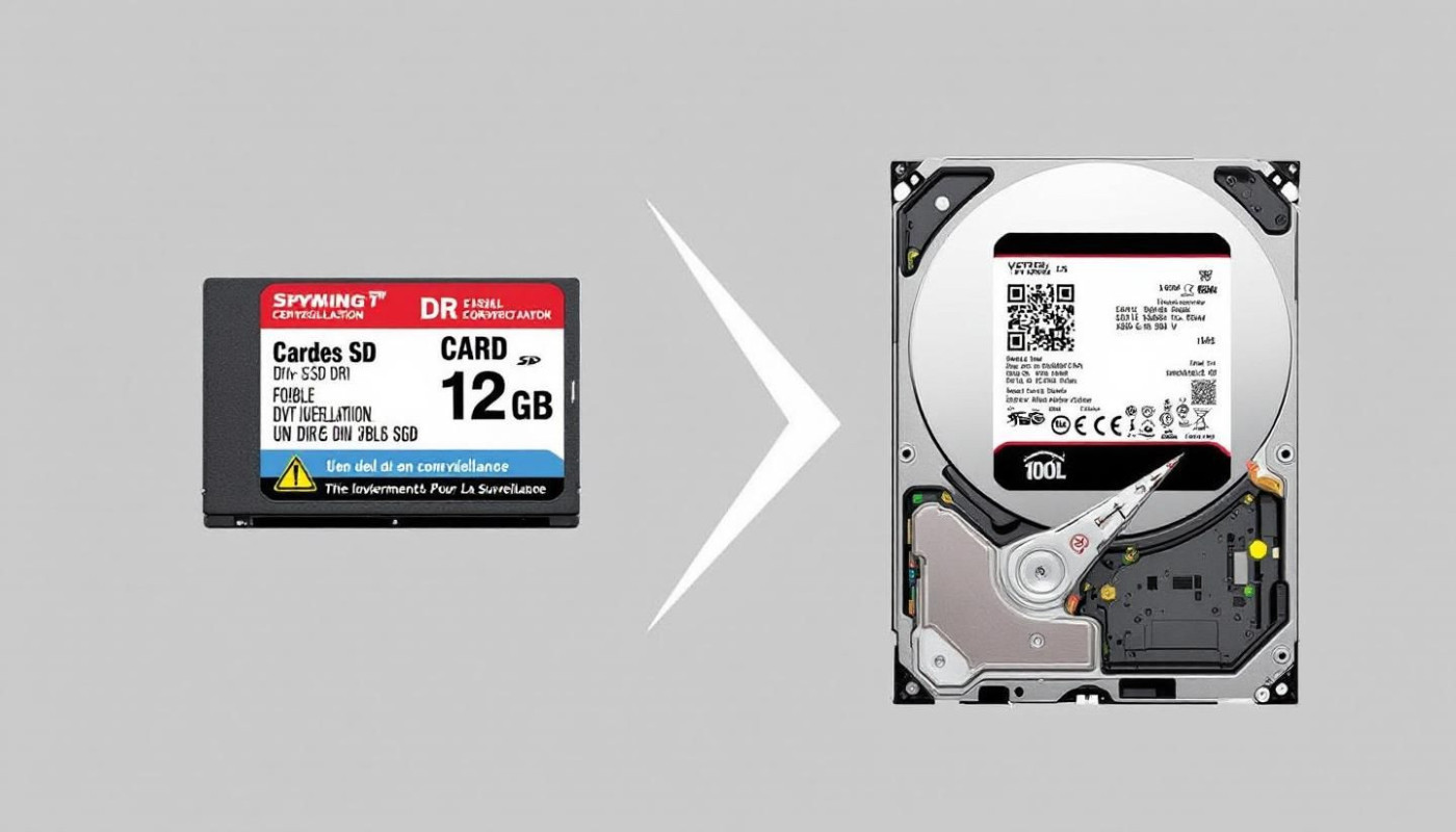 Comment choisir entre carte mémoire SD et disque dur pour la vidéosurveillance ?